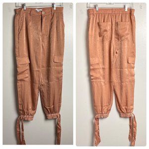 NWOT Paper Bag Pants With Tie Ankle Size 0